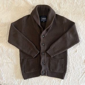 Kolby Collared Knit Cardigan Dark Brown, Men’s Size M